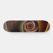 Skateboard 3D Spirale Abstraite couleurs chaudes Art fractal  (Horz)