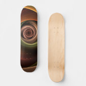 Skateboard 3D Spirale Abstraite couleurs chaudes Art fractal  (Recto)