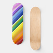 Skateboard 42 bandes arc-en-ciel (Recto)