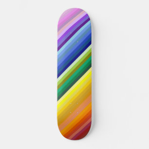 Skateboard 42 bandes arc-en-ciel