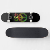 Skateboard 4 20 Weed Rasta Peace (Horz)