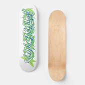 Skateboard 5280 script in green and blue (Recto)