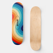 Skateboard 70s Double Wave (Recto)