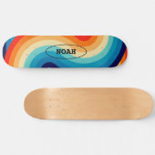 Skateboard 70s Double Wave (Horz)