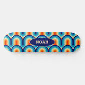 Skateboard 70s Rainbow Curves (Horz)