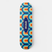 Skateboard 70s Rainbow Curves (Recto)