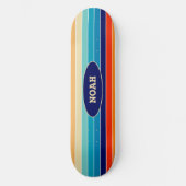Skateboard 70s Rainbow Stripes (Recto)
