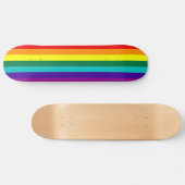 Skateboard 7 Stripes Rainbow Gay Pride (Horz)