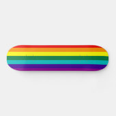 Skateboard 7 Stripes Rainbow Gay Pride (Horz)
