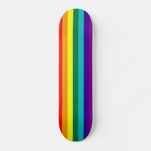 Skateboard 7 Stripes Rainbow Gay Pride (Recto)