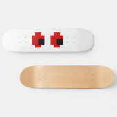 Skateboard 8 bits Éffrayants yeux rouges (Horz)