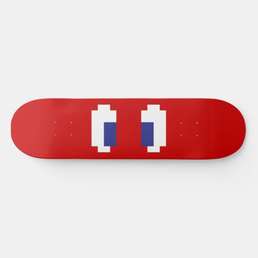 Skateboard 8 bits Pixel Manga Eyes (Horz)