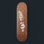Skateboard A Brick Wall - Texte de Custom<br><div class="desc">A Brick Wall - Add Your Special Text / nom / Number / Year / Message / More - Choose / add your favorite Fonts / color !</div>
