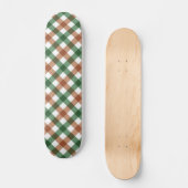 Skateboard à damiers motif (Recto)