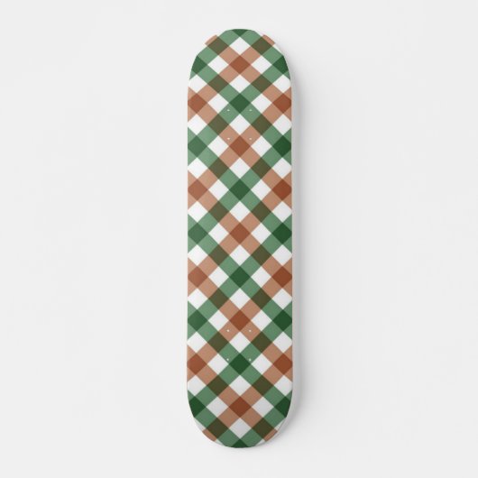 Skateboard à damiers motif (Devant)