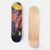 Skateboard Aangepaste graffiti familiehond (Voorkant)