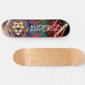 Skateboard - Aangepaste Graffiti Lion (Horizontaal)