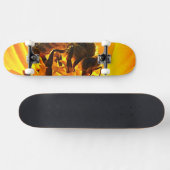 Skateboard Abeille sur une fleur (Horz)