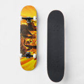 Skateboard Abeille sur une fleur (Recto)