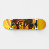 Skateboard Abeille sur une fleur (Horz)