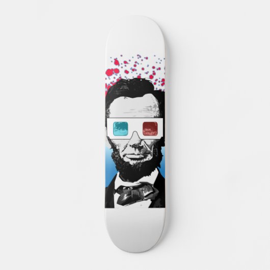 Skateboard Abraham Lincoln - 3D (Recto)