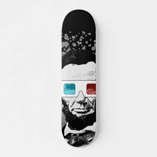 Skateboard Abraham Lincoln - 3D (Devant)