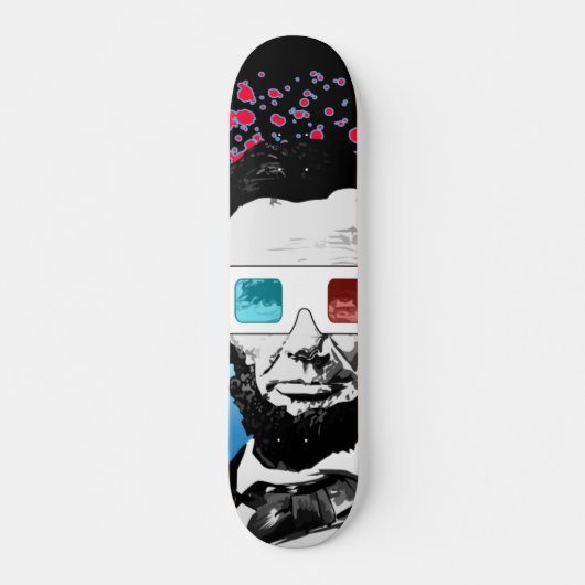 Skateboard Abraham Lincoln - 3D (Devant)