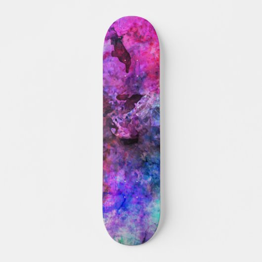 Skateboard Abrégé sur pourpre fabuleux aquarelle (Devant)
