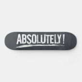 Skateboard ABSOLUMENT ! Type de lettres dénudé Noir (Horz)