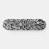 Skateboard Abstract 041211v1 - Black on white (Horz)
