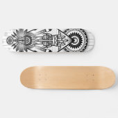 Skateboard Abstract Ancient Native Indian Tribal (Horz)