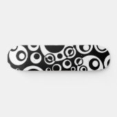 Skateboard Abstract Bubbles 04 - B/W - Retro (Horz)