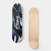 Skateboard Abstract elegant fluide marble liquide (Recto)