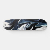Skateboard Abstract elegant fluide marble liquide (Horz)