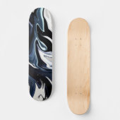 Skateboard Abstract elegant fluide marble liquide (Recto)