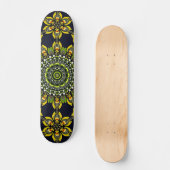 Skateboard Abstract Geometric Mandala Art Design (Recto)