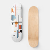 Skateboard Abstract Geometric Modern Minimalist Lines (Recto)