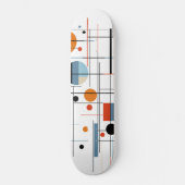 Skateboard Abstract Geometric Modern Minimalist Lines (Recto)