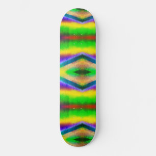 Skateboard Abstract Geometrical Lime Green Triangle Eye