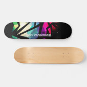 Skateboard Abstract modern polygonal graffiti geometrical (Horz)