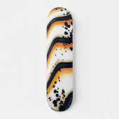 Skateboard Abstract Orange Flow – Modern Bold Graphic (Devant)