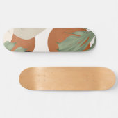 Skateboard Abstract Shapes Monstera Leaves Finesse #art (Horz)