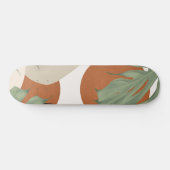 Skateboard Abstract Shapes Monstera Leaves Finesse #art (Horz)