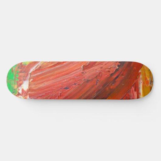 Skateboard Abstract Vertical Gesture in Red (Horz)