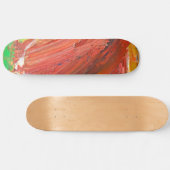 Skateboard Abstract Vertical Gesture in Red (Horz)