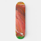 Skateboard Abstract Vertical Gesture in Red (Recto)