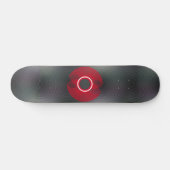 Skateboard, Abstract Zwart en Rood Skateboard (Horizontaal)