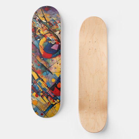 Skateboard Abstrait (Recto)