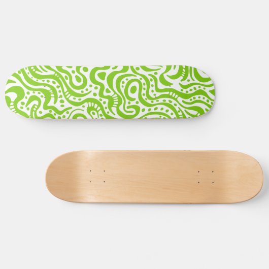 Skateboard Abstrait 041211v1 - Martian Green en blanc (Horz)