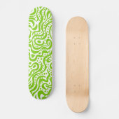 Skateboard Abstrait 041211v1 - Martian Green en blanc (Recto)